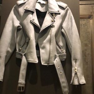 Zara Faux Suede Biker jacket